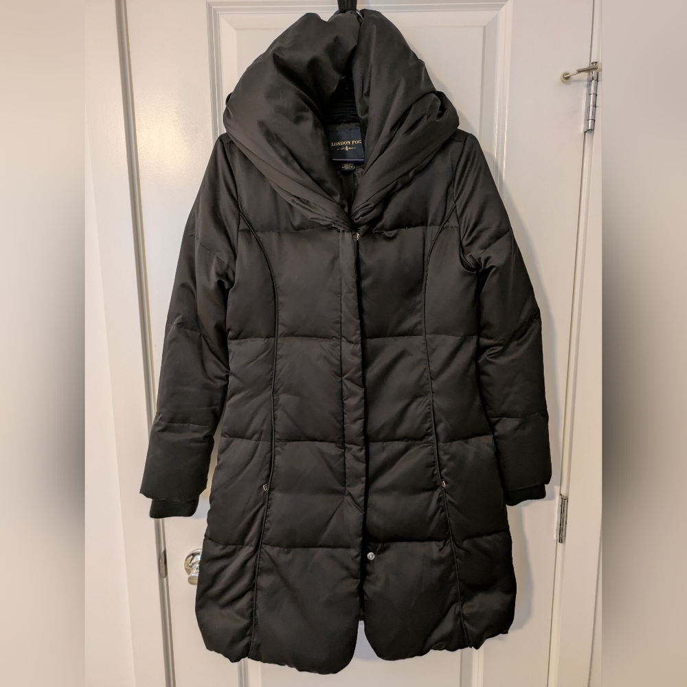 London Fog Down Coat with puffy collar/hood